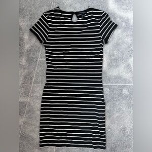French Connection black and white stripped dress XS